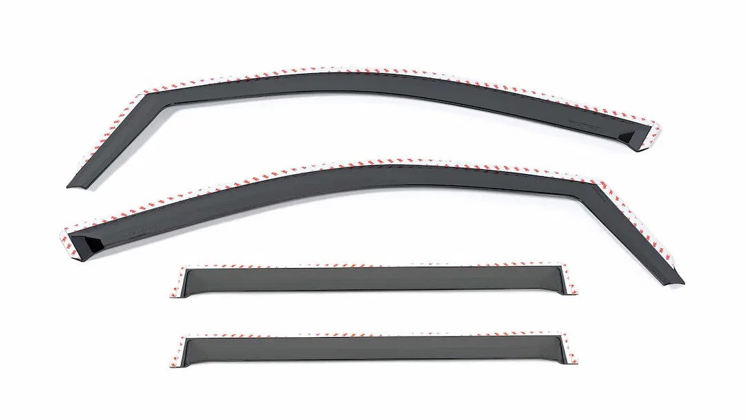 580025 – PUTCO Rainguard, Low Profile In-Channel With Tape Tinted Polycarbonate Set Of 4